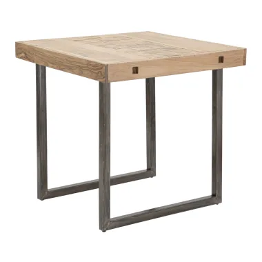 Stół jadalniany MUMBAI QUAD. ALL. 80x80x77 cm - Dł. T. 160 (AKACJA NILOTICA)